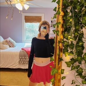 Free People Power Up Layer in black size small!